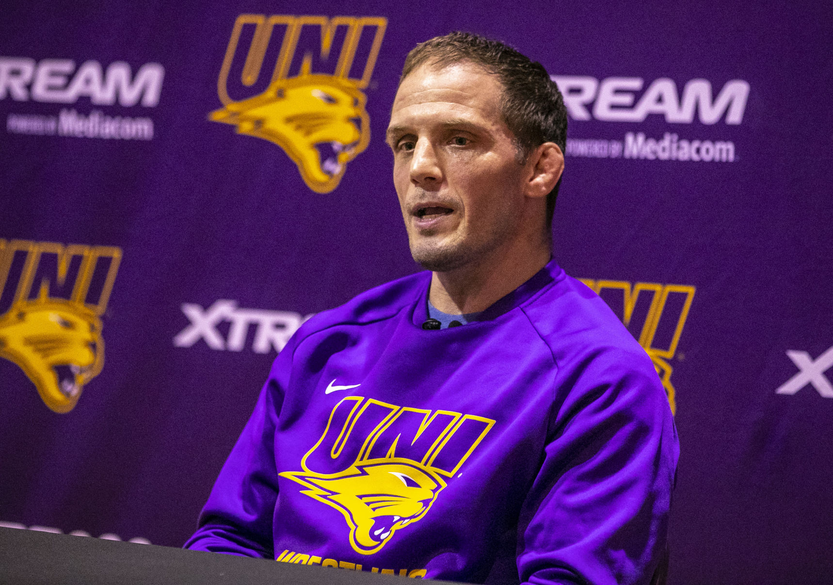 UNI Wrestling Media Day 1
